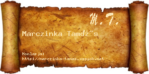 Marczinka Tamás névjegykártya
