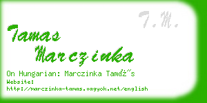 tamas marczinka business card